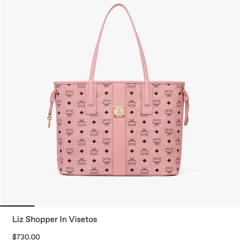 MCM Pink Liz Shopper Tote